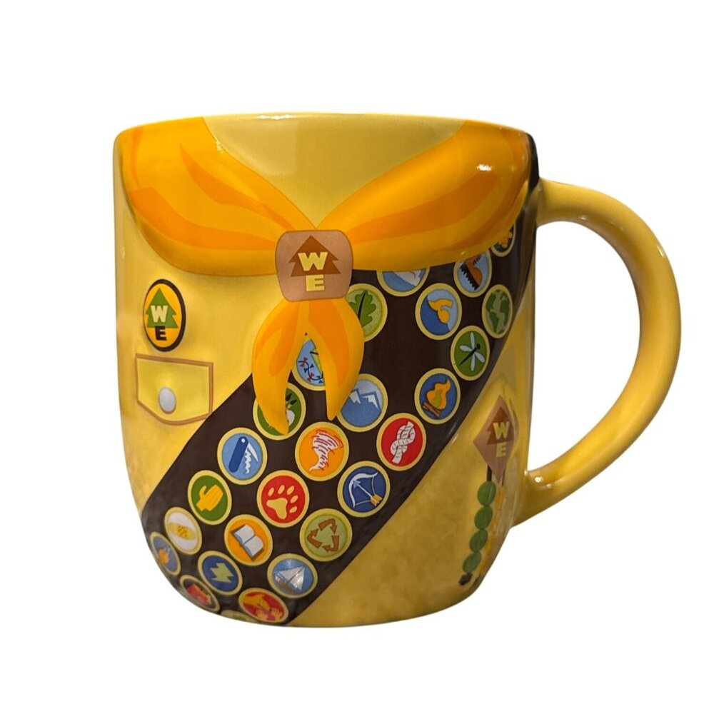 Disney Pixar Up Russell Wilderness Explorer‎ 17 Oz Ceramic Mug Yellow